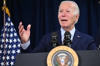 U.S. President Joe Biden delivers remarks in St. Croix, U.S. Virgin Islands on the passing of former President Jimmy Carter on Sunday. | AFP-JIJI