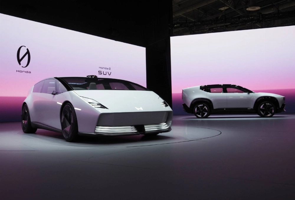 Prototypes for Honda 0 Series EVs, set to launch in 2026, were revealed on Tuesday in Las Vegas. Prototypes for Honda 0 Series EVs, set to launch in 2026, were revealed on Tuesday in Las Vegas.