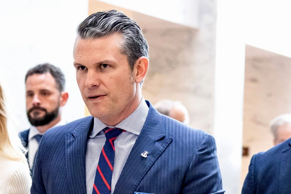Pete Hegseth, U.S. secretary of defense nominee for President-elect Donald Trump, arrives for a meeting with Sen. Chuck Grassley, on Capitol Hill in Washington on Wednesday. Pete Hegseth, U.S. secretary of defense nominee for President-elect Donald Trump, arrives for a meeting with Sen. Chuck Grassley, on Capitol Hill in Washington on Wednesday.