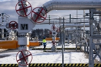 A gas storage facility in Haje, Czech Republic, on Jan. 3. This winter’s cold spell has demand in Europe tapping into gas reserves, which threatens to trigger a global scramble for supplies in the coming months. | Bloomberg