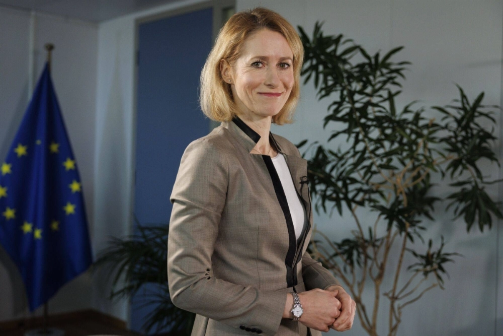 Kaja Kallas, vice president of the European Commission, in Brussels on Tuesday Kaja Kallas, vice president of the European Commission, in Brussels on Tuesday