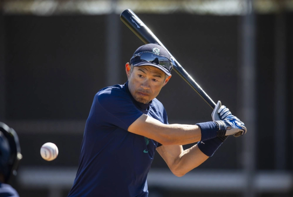 Former Seattle Mariners player Ichiro Suzuki during spring training workouts in Peoria, Arizona, in March 2022 Former Seattle Mariners player Ichiro Suzuki during spring training workouts in Peoria, Arizona, in March 2022