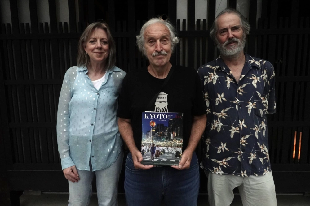 Rodgers (right) was a longtime managing editor of Kyoto Journal and, alongside colleagues like Susan Pavloska (left) and John Einarsen (center), helped make it one of Japan’s leading English-language publications. Rodgers (right) was a longtime managing editor of Kyoto Journal and, alongside colleagues like Susan Pavloska (left) and John Einarsen (center), helped make it one of Japan’s leading English-language publications.