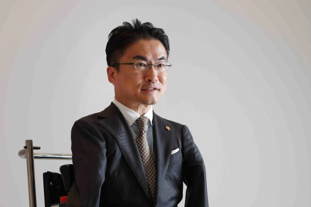 Tomin First no Kai adviser Hirotada Ototake speaks during an interview in Tokyo on Wednesday. Tomin First no Kai adviser Hirotada Ototake speaks during an interview in Tokyo on Wednesday.