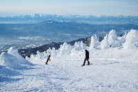 Zao Onsen is popular among locals and tourists for its ski slopes. | YAMAGATA