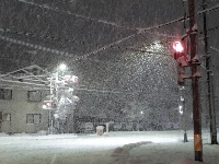 Snow in the city of Toyama on Wednesday | Alexander Howell-Jackson