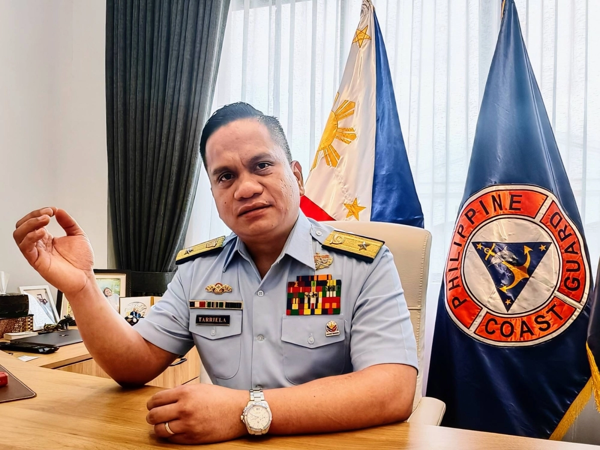 Commodore Jay Tarriela, the Philippine Coast Guard’s spokesperson for the West Philippine Sea, Manila’s designation for the South China Sea waters within the country’s exclusive economic zone, says his country would consider joint coast guard and naval patrols near Chinese government vessels operating in disputed waters. Commodore Jay Tarriela, the Philippine Coast Guard’s spokesperson for the West Philippine Sea, Manila’s designation for the South China Sea waters within the country’s exclusive economic zone, says his country would consider joint coast guard and naval patrols near Chinese government vessels operating in disputed waters.