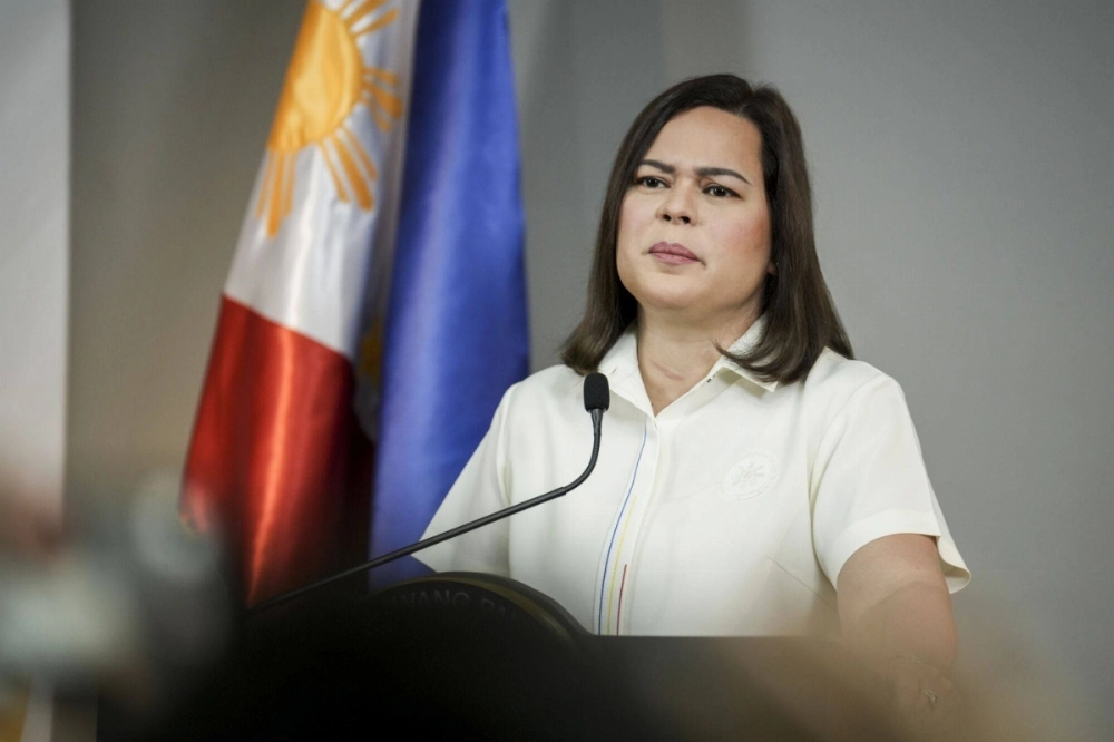 Philippine Vice President Sara Duterte attends a news conference in Mandaluyong, Metro Manila, the Philippines, on Friday. Would-be senators elected on May 12 face a duty few bargained for — as jurists in the impeachment trial of Duterte. Philippine Vice President Sara Duterte attends a news conference in Mandaluyong, Metro Manila, the Philippines, on Friday. Would-be senators elected on May 12 face a duty few bargained for — as jurists in the impeachment trial of Duterte.