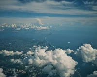 Florida’s sprawling landscape is seen from the cockpit windows as NOAA’s hurricane hunter team collects data from Tropical Storm Helene over the Gulf of Mexico on Sept. 24.  | Zack Wittman / The New York Times