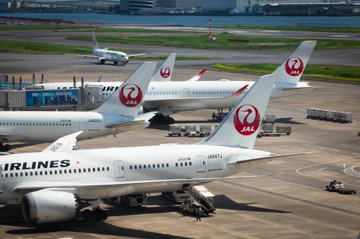 JAL aircraft at Haneda Airport in August 2024. Aviation comprises just over half of global tourism emissions even before considering warming effects from things other than carbon dioxide. JAL aircraft at Haneda Airport in August 2024. Aviation comprises just over half of global tourism emissions even before considering warming effects from things other than carbon dioxide.