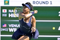 Venus Williams, seen during the BNP Paribas Open in Indian Wells, California, in March 2024, will not compete at the tournament this year. | USA TODAY / VIA REUTERS