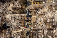 Excavators to be used by the U.S. Army Corps of Engineers to remove debris from homes destroyed by the Eaton Fire in Altadena, California | Bloomberg