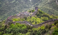 The Great Wall of China near Beijing. Two Japanese tourists were detained in China for taking photos showing exposed buttocks at the World Heritage site. | Getty Images