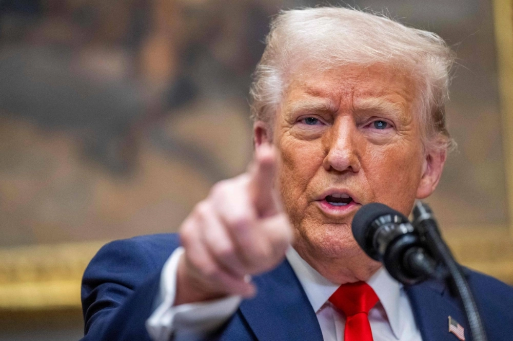 U.S. President Donald Trump speaks in the Roosevelt Room of the White House in Washington on March 3. U.S. President Donald Trump speaks in the Roosevelt Room of the White House in Washington on March 3.