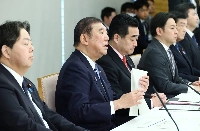 Prime Minister Shigeru Ishiba instructs his government to develop a system to operate what are known as hospital ships by January 2026 at the Prime Minister's Office on Tuesday. | Jiji