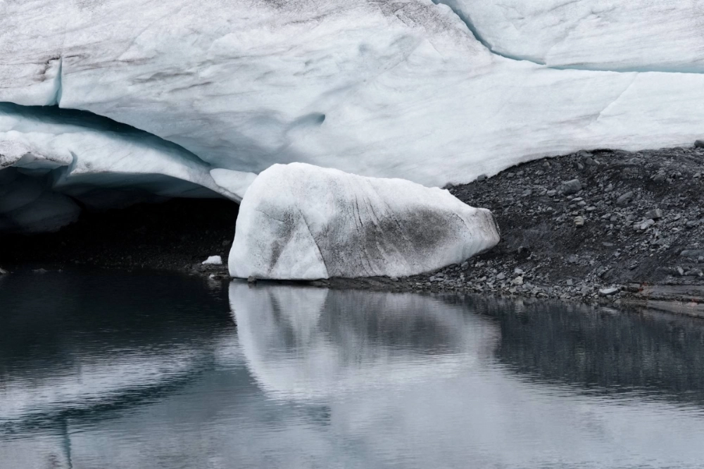 Ice is seen on the Pastoruri glacier in the Peruvian Andes, Peru, in May 2024. Ice is seen on the Pastoruri glacier in the Peruvian Andes, Peru, in May 2024.