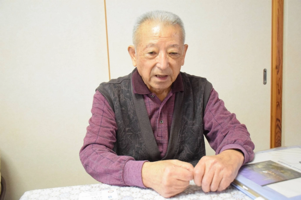 Yoshiharu Kanai speaks during an interview in Fuchu, Hiroshima Prefecture, on March 6. Yoshiharu Kanai speaks during an interview in Fuchu, Hiroshima Prefecture, on March 6.