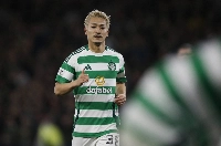 Celtic's Daizen Maeda during a game in November. The Japanese international notched his 30th goal of the season on Saturday in a win over Hearts.  | Reuters