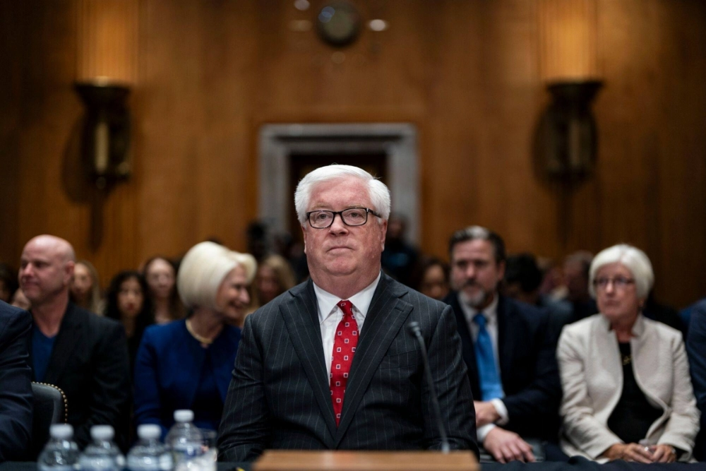 George Glass, U.S. President Donald Trump's pick to be ambassador to Japan, attends a Senate Foreign Relations Committee confirmation hearing in Washington on March 13. George Glass, U.S. President Donald Trump's pick to be ambassador to Japan, attends a Senate Foreign Relations Committee confirmation hearing in Washington on March 13.