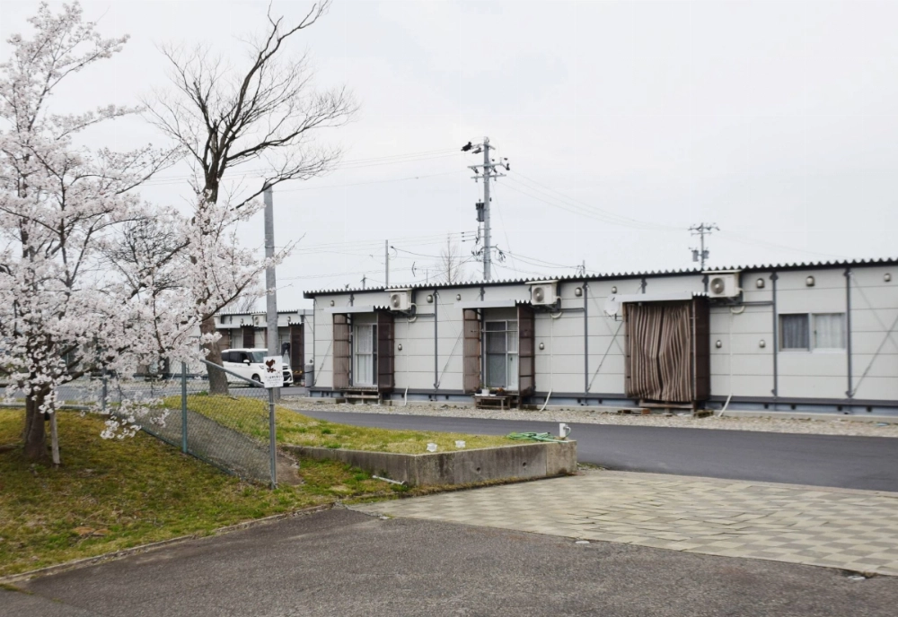 Temporary housing for Noto Peninsula earthquake evacuees in Nanao, Ishikawa Prefecture, on Thursday Temporary housing for Noto Peninsula earthquake evacuees in Nanao, Ishikawa Prefecture, on Thursday