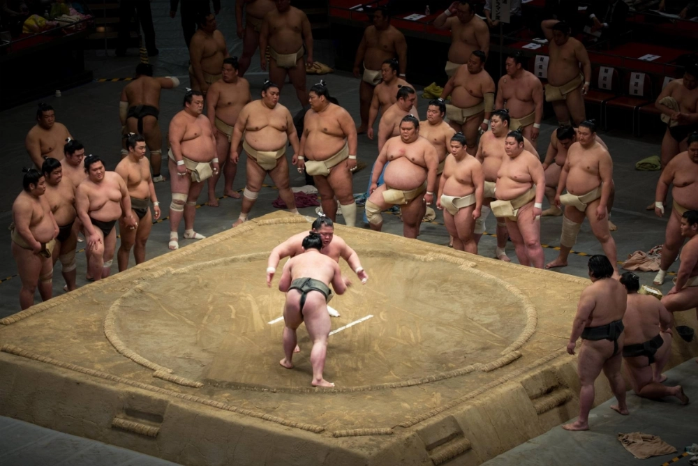 Wrestlers at a Yokozuna Deliberation Council practice in 2016. Although banzuke ranking positions aren’t at stake, the fact that the practice is so close to a real tournament ensures that most rikishi give it their all. Wrestlers at a Yokozuna Deliberation Council practice in 2016. Although banzuke ranking positions aren’t at stake, the fact that the practice is so close to a real tournament ensures that most rikishi give it their all.