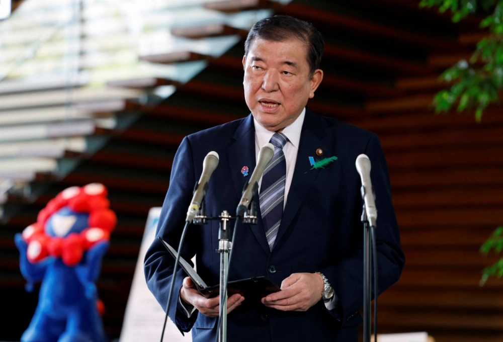 Prime Minister Shigeru Ishiba speaks about U.S. tariffs in Tokyo last week. Prime Minister Shigeru Ishiba speaks about U.S. tariffs in Tokyo last week.
