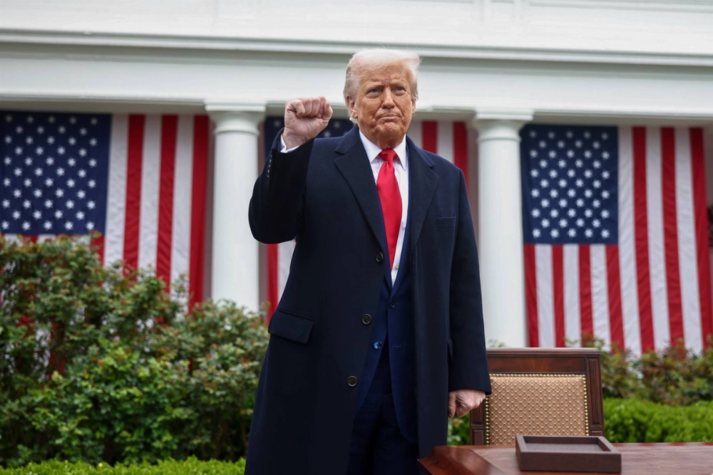 U.S. President Donald Trump gestures in the Rose Garden of the White House, in Washington, in April. U.S. President Donald Trump gestures in the Rose Garden of the White House, in Washington, in April.