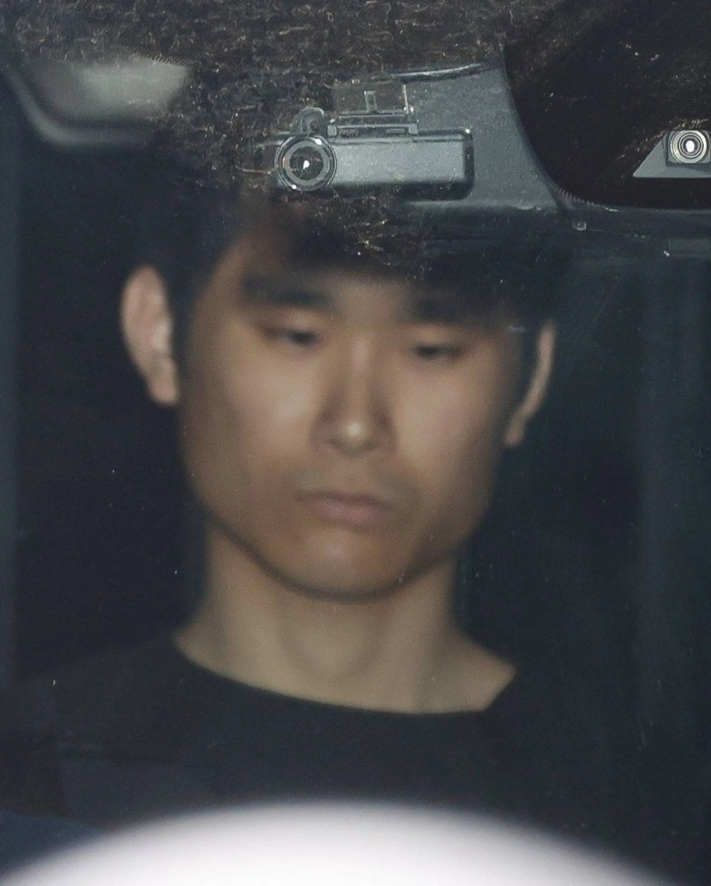 Hiroyuki Taniuchi in the city of Saitama while being sent to prosecutors on April 16 Hiroyuki Taniuchi in the city of Saitama while being sent to prosecutors on April 16