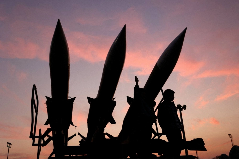 Iranian missiles are displayed at the Islamic Revolutionary Guard Corps Aerospace Force Museum in Tehran in November.   Iranian missiles are displayed at the Islamic Revolutionary Guard Corps Aerospace Force Museum in Tehran in November.