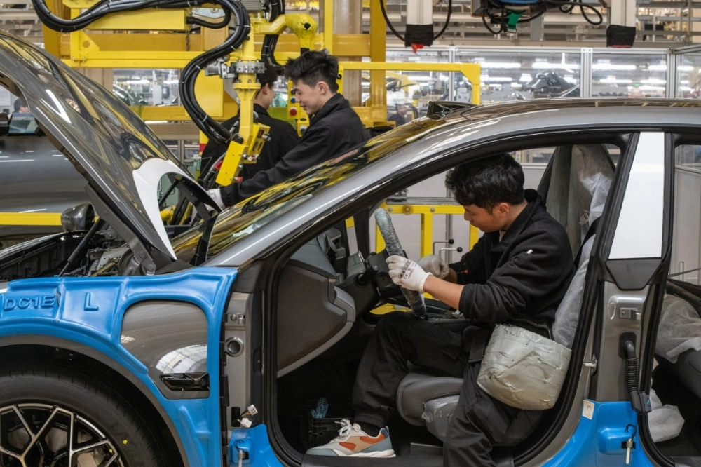 An electric vehicle factory in Ningbo, China, on April 9, 2024. For years, Xi Jinping, the leader of China, has planned to make the world dependent on its exports and know-how, but the strategy has costs for his own country. An electric vehicle factory in Ningbo, China, on April 9, 2024. For years, Xi Jinping, the leader of China, has planned to make the world dependent on its exports and know-how, but the strategy has costs for his own country.