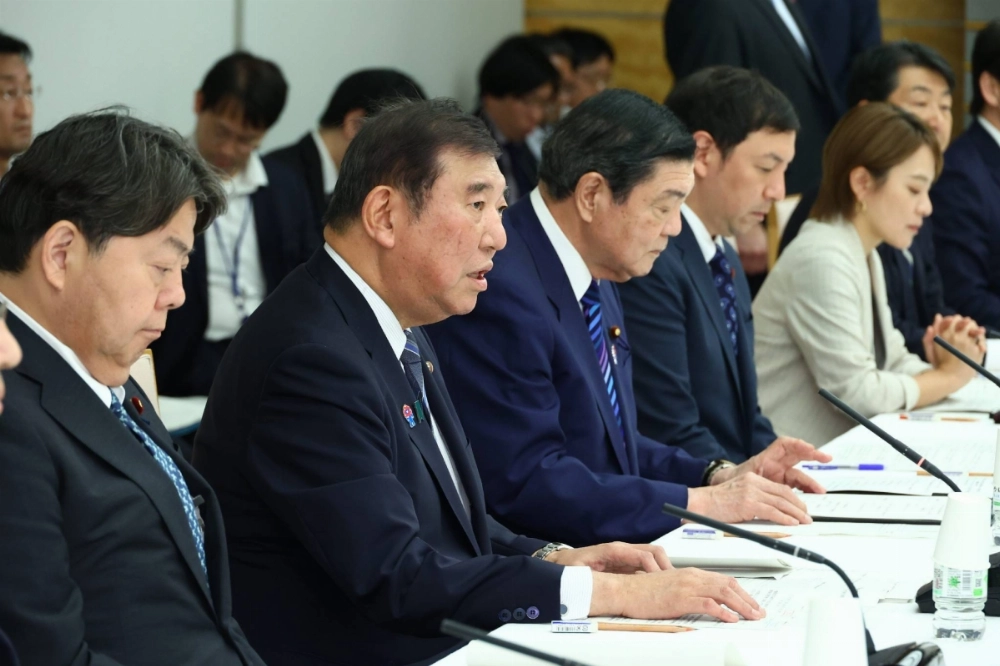 Prime Minister Shigeru Ishiba talks during a meeting with business leaders about his Regional Revitalization 2.0 initiative. Prime Minister Shigeru Ishiba talks during a meeting with business leaders about his Regional Revitalization 2.0 initiative.