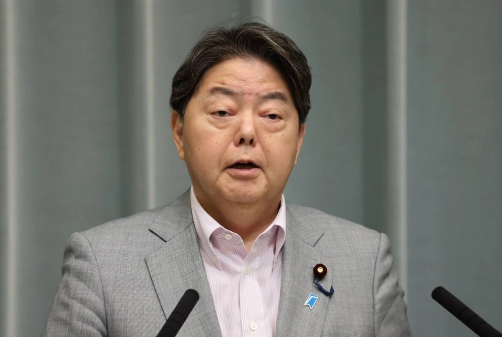 Chief Cabinet Secretary Yoshimasa Hayashi said Japan has strongly urged Israel to provide a full explanation of the incident.  Chief Cabinet Secretary Yoshimasa Hayashi said Japan has strongly urged Israel to provide a full explanation of the incident.
