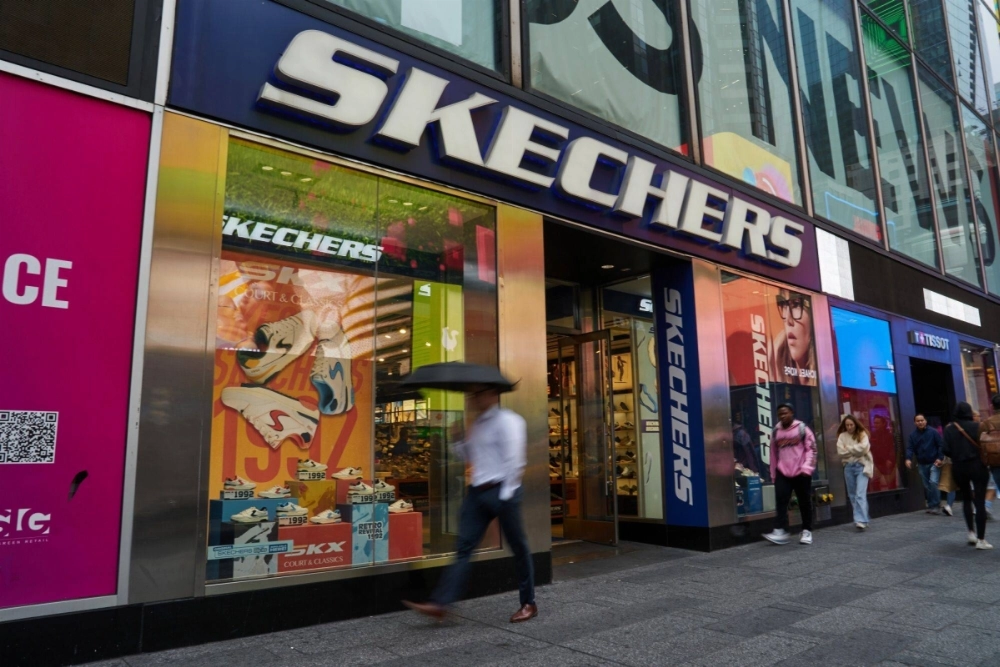 A Skechers store in Times Square in New York. The company has announced plans to sell to investment firm 3G Capital in a take-private deal for about $9.4 billion. A Skechers store in Times Square in New York. The company has announced plans to sell to investment firm 3G Capital in a take-private deal for about $9.4 billion.