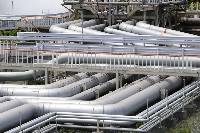 Pipelines at Jera's thermal power station in Futtsu, Chiba Prefecture | Bloomberg