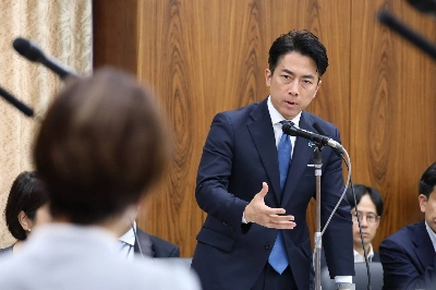 Agriculture minister Shinjiro Koizumi speaks during an Upper House agriculture committee meeting on Thursday. Agriculture minister Shinjiro Koizumi speaks during an Upper House agriculture committee meeting on Thursday.
