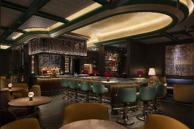 Canes & Tales' Art Deco-inspired interior is designed by renowned architect Andre Fu. Canes & Tales' Art Deco-inspired interior is designed by renowned architect Andre Fu.
