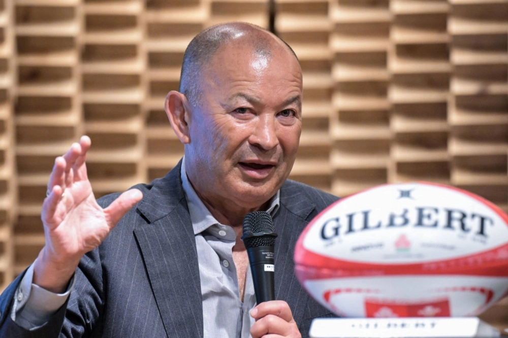 Eddie Jones speaks during a news conference on Thursday. Eddie Jones speaks during a news conference on Thursday.
