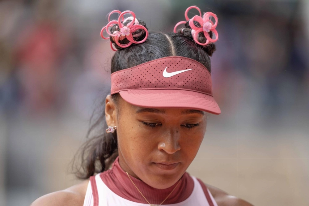 Naomi Osaka competes at the French Open in Paris on May 26.  Naomi Osaka competes at the French Open in Paris on May 26.