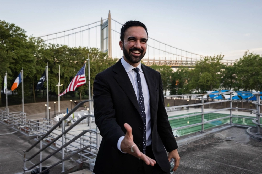 New York City mayoral candidate Zohran Mamdani arrives for a news conference at Astoria Park in New York on Tuesday. New York City mayoral candidate Zohran Mamdani arrives for a news conference at Astoria Park in New York on Tuesday.