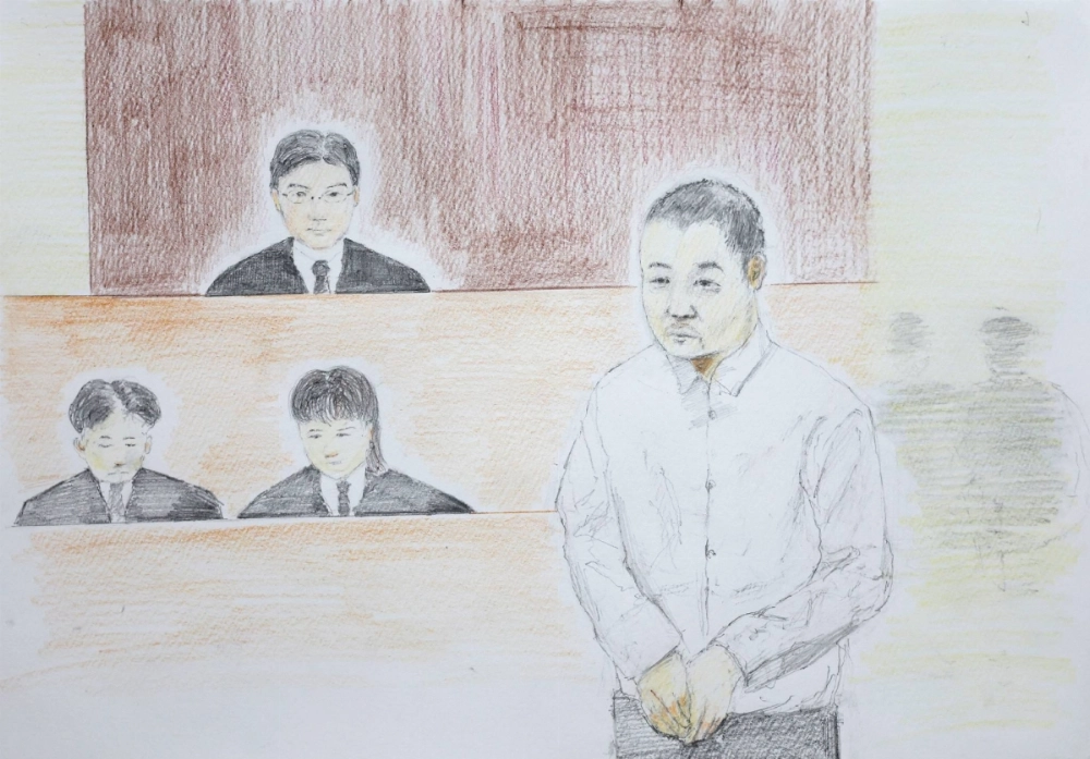 Tomonobu Kojima, admitted his involvement in the "Luffy" cases at the first hearing of his trial at Tokyo District Court on Tuesday. Tomonobu Kojima, admitted his involvement in the "Luffy" cases at the first hearing of his trial at Tokyo District Court on Tuesday.