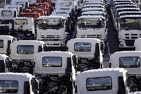 In June, the export price index for vehicles shipped to North America plunged 19.4% from a year earlier on a contract currency basis. | Bloomberg