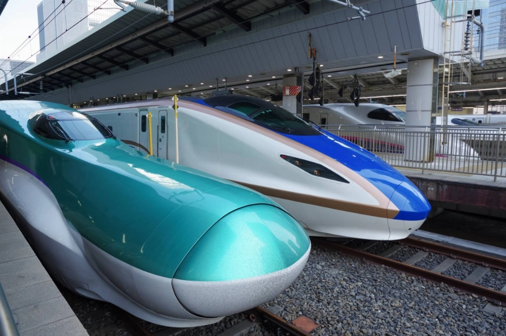 Bullet trains at Tokyo Station earlier this year Bullet trains at Tokyo Station earlier this year
