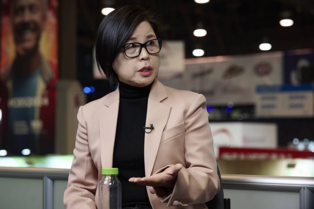 Megan Myungwon Lee, head of Panasonic's North American operations, says the company's newest battery plant in Kansas will reach full production this year. Megan Myungwon Lee, head of Panasonic's North American operations, says the company's newest battery plant in Kansas will reach full production this year.