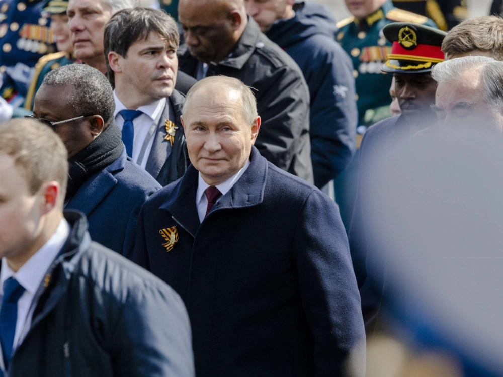Russian President Vladimir Putin attends a Victory Day parade in Moscow in May. Despite U.S. President Donald Trump's threat of tariffs, Putin believes Russia's economy and its military are strong enough to weather any new Western measures over the war in Ukraine. Russian President Vladimir Putin attends a Victory Day parade in Moscow in May. Despite U.S. President Donald Trump's threat of tariffs, Putin believes Russia's economy and its military are strong enough to weather any new Western measures over the war in Ukraine.