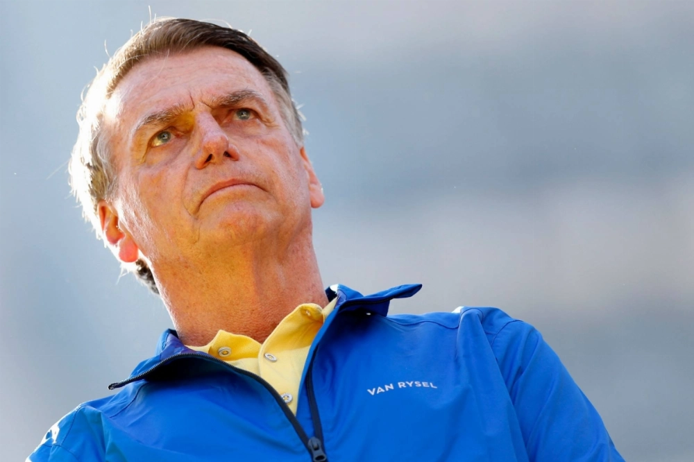 Former Brazilian President Jair Bolsonaro attends a rally in Sao Paulo on June 29. Former Brazilian President Jair Bolsonaro attends a rally in Sao Paulo on June 29.