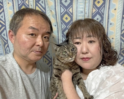 Lilimi found a new home with the Fukuharas in January and settled in immediately, claiming a spot on the couple’s futon. Lilimi found a new home with the Fukuharas in January and settled in immediately, claiming a spot on the couple’s futon.