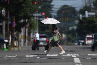 The city of Obihiro in Hokkaido amid scorching heat on Thursday The city of Obihiro in Hokkaido amid scorching heat on Thursday