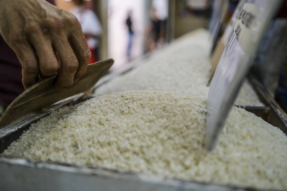 Local varieties of rice are sold in a market in Marikina City, Manila, on Oct. 6, 2023.  Local varieties of rice are sold in a market in Marikina City, Manila, on Oct. 6, 2023.