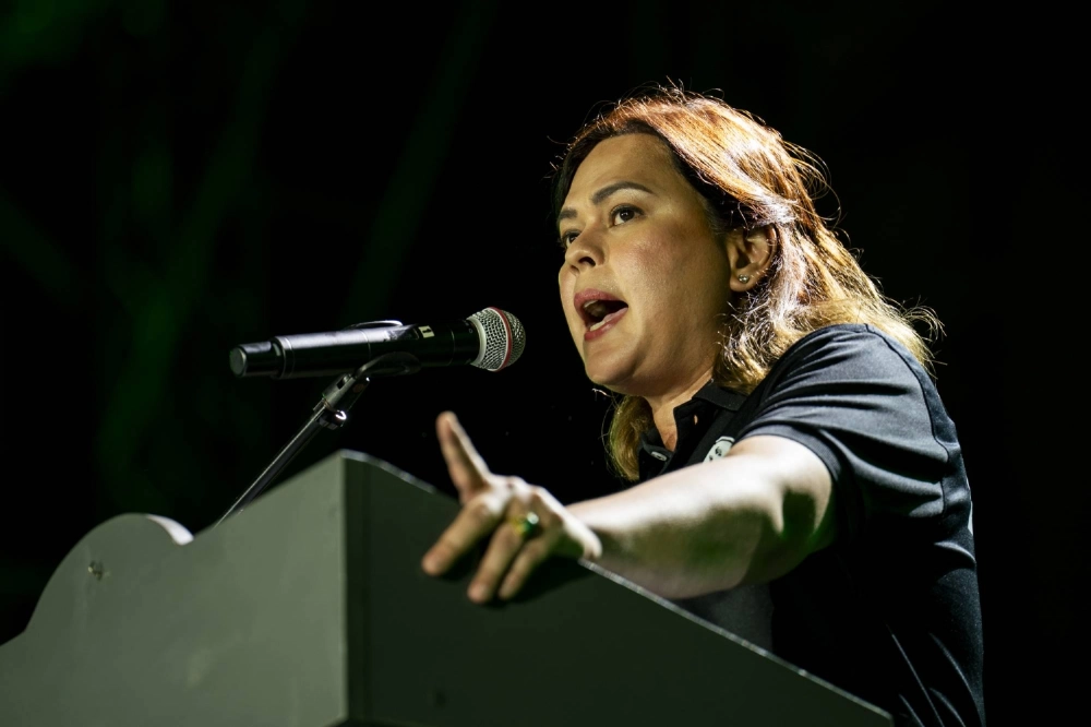 Sara Duterte, vice president of the Philippines, speaks during a campaign event in Manila on May 8. The Philippine Senate on Wednesday voted to shelve an impeachment complaint against her after the country's top court ruled it as unconstitutional. Sara Duterte, vice president of the Philippines, speaks during a campaign event in Manila on May 8. The Philippine Senate on Wednesday voted to shelve an impeachment complaint against her after the country's top court ruled it as unconstitutional.