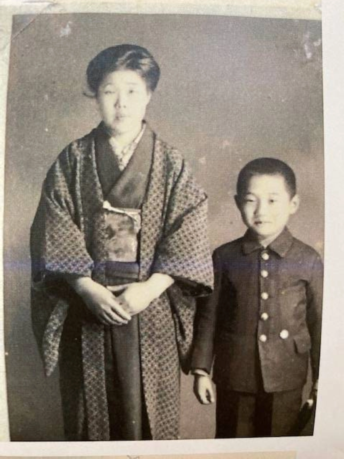 Koichi Tagawa and his mother, Wasa. Koichi Tagawa and his mother, Wasa.